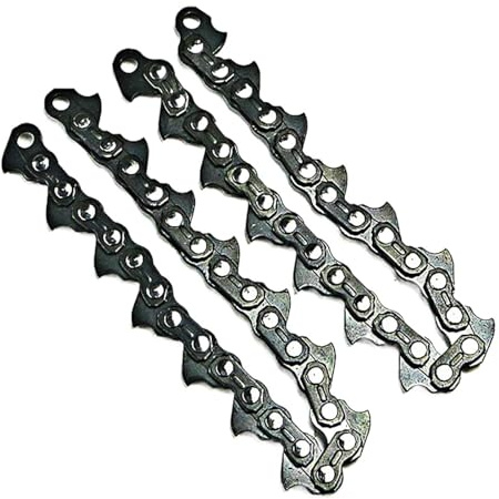 Accesorios for desbrozadora, 2/4 Piezas de Hilo de Corte de Cadena de Metal for Cabezal de desbrozadora, reemplazo de Cadena desgastada for Cabezal de Corte(2 Pcs)