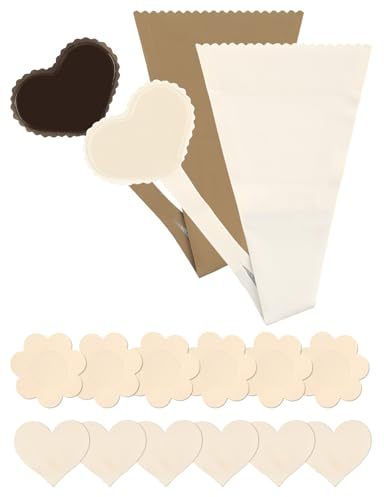 RIFAUM Adhesive Thong for Women 2-Pack C String Thongs Invisible Underwear No Visible Panty Lines Silicone Stickers No Belt Thong Panty Liners with Storage Case & Nipple Covers-Cream/Tan