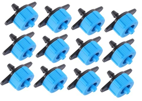 TOYZFRIENDY 40 pièces Goutteur à Pression Compensée pour Irrigation Micro-Goutte à Goutte Économie Eau et Engrais Système Arrosage pour Jardin Pelouse et Pots Bleu