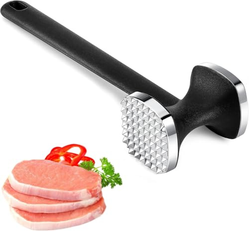 Heyumybit Martillo Carne,Mazo para Carne Doble Cara,Ablandador de Carne, Martillo para Carne,Mechador de Carne para filetes,Pollo,Cerdo