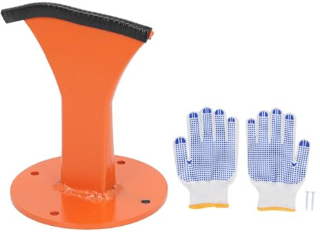 Wood Kindling Splitter Forged Steel Manual Log Splitter for Fireplaces Portable Safe Efficient Wood Splitting Tool for Home Outdoor Use (Orange)