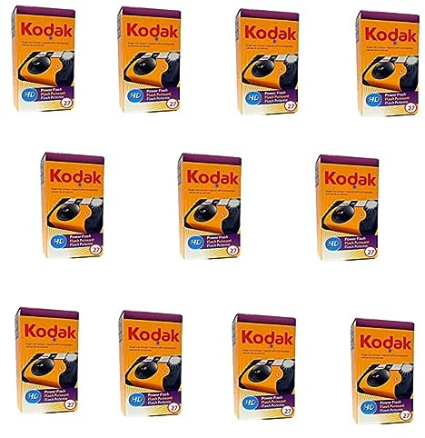 kodak Power Flash Single Use Camera Compact Film Camera 35 mm Negro, Plata, Amarillo - Cámara (Compact Film Camera, 35 mm, 0-800, Auto, Electrónico, Auto)