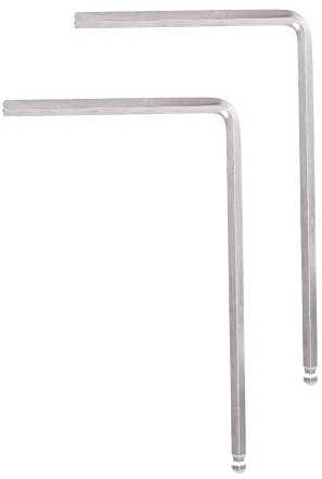 Gitarrenschlüssel, Metallschlüssel für Akustikgitarre, Elektrogitarre und Bassgitarre, 2 Stück, 4mm und 5mm Kugelkopf, Silber, professionell für Musikerevents, Proben, Aufnahmen, Zuhauseübungen