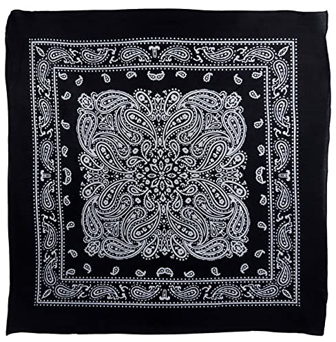 Red X XL Montana Paisley Bandana, weich, leicht, Baumwolle, Größe XL, 66 x 66 cm