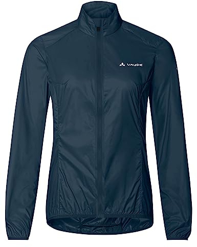 VAUDE Damen Matera Air Jacket, Leichte Windjacke, winddicht, atmungsaktiv & wasserabweisend, kleines Packmaß, Passform: Slim fit, dark sea, 40