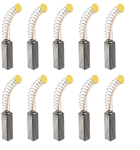 Escobillas de carbono, 10 piezas de repuesto para motores eléctricos de 20 mm x 6 mm x 6 mm, larga durabilidad