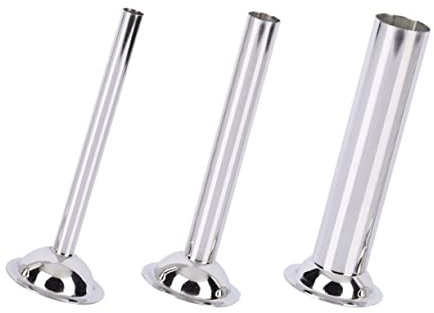ABOOFAN 3pcs Stainless Steel Sausage Stuffer Machine Set Sausage Filler Tube at Home