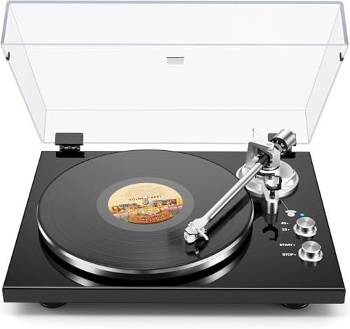 Vinyl Record Player Belt-Drive Turntable for Vinyl Records with Bluetooth Connectivity, USB Digital Output, Magnetic Cartridge & Adjustable Counterweight, AT-3600L, 33 or 45 RPM