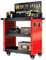TBRFP Rolling Tool Cart, 3-Tier Heavy Duty, Steel, Red, 4 Swivel Wheels, 440 lbs Capacity, Indoor Use