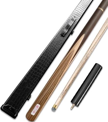 Ghgfher 57 Zoll handgefertigter Snookerqueue mit Verlängerung und Etui, 2-teiliger 3/4-gegliederter Poolqueue, 10 mm Spitze, 18 oz
