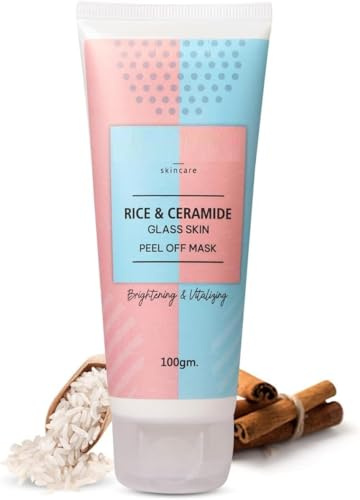 Ris & Ceramid Koreanskt glas skin Peel Off-mask 100 g | för felfri hud och strålande hudton |