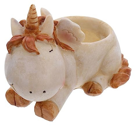 Milisten Maceta de Unicornio para Suculentas Maceta de Jardinería de Diseño de Animales de Dibujos Animados para Cactus Adorno Hogar Oficina