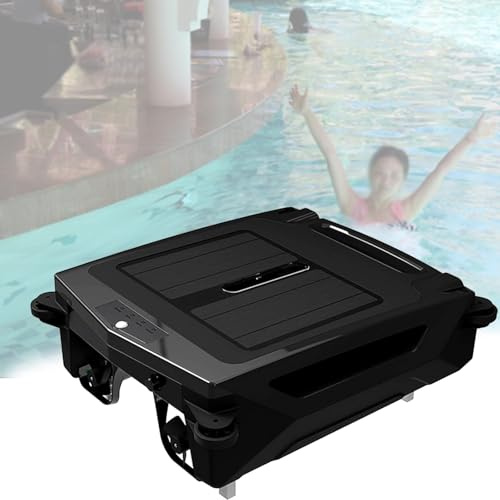 VFMVOYNZ Limpiador de Piscinas robótico Solar con Modo de Doble Velocidad y Doble Carga para Cualquier Tipo de Piscina, Limpiador de Skimmer de Piscina robótico automático con energía Solar