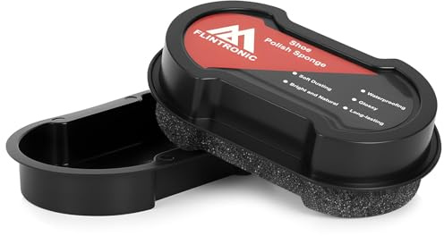 Flintronic Éponge de Cirage à Chaussures, Brillance pour Chaussures Sacs Cuir pour Toutes Les Couleurs
