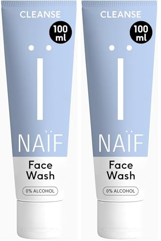 Naïf Sanfter Gesichtsreiniger - 100 ml - Natürlichen Inhaltsstoffen - 100% Vegan (Packung mit 2)