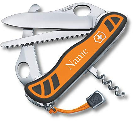 Victorinox Coltello da Tasca Hunter CT Presa Con Richiesta Stampa Auf Der Conchiglia I Regalo per Uomini Donne I Per Compleanno I Svizzero Personalizzato Con 6 Funzioni 0.8341.MC9