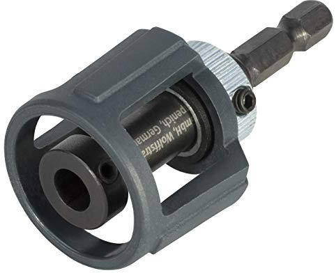 wolfcraft 1539000 Bithalter mit Tiefenstopp 60 mm - mit Magnet und Fixierschraube