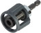 wolfcraft 1539000 Bithalter mit Tiefenstopp 60 mm - mit Magnet und Fixierschraube