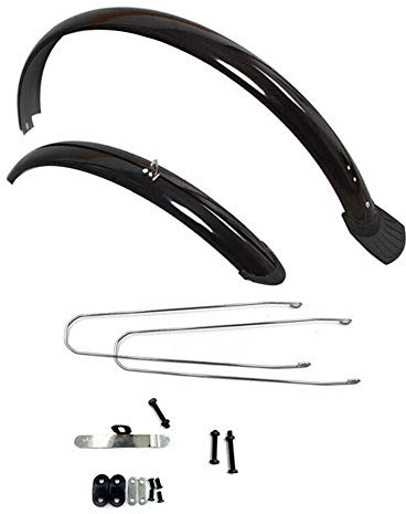 Venus valink 2 Piezas Bicicleta Guardabarros de Montaña Defensa Juego, Completo Longitud Plástico Guardabarros, Plegable Ciclismo Accesorios para Carretera Lluvioso Día - 26inch