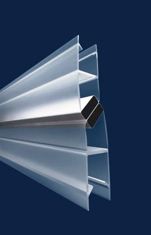 BuyLando - [Typ-MD-WN] Magnetdichtung für Duschkabinen - Nischenduschen - 180°/90° - für 6-8 mm Glasstärke (190cm)