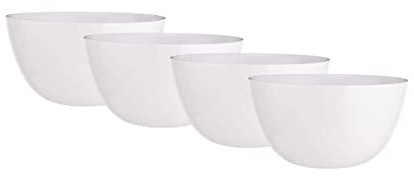 BUTLERS Schüssel 600ml 4er Set Suppenteller NATIVE Steinzeug Geschirr Suppenschüssel | Bowl Salatschale Teller tief | Modern & Natürlich | Mikrowellen- & spülmaschinenfest