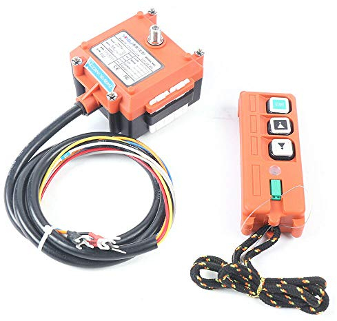 Telecomando senza fili, gru industriale, con trasmettitore e ricevitore, per sollevatori elettrici in miniatura, per mini sollevatori elettrici e verricello