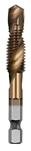 CUTIECLUB M35 Cobalt Plating HSS Maschinenschraube Gewindebohrer Sechskantschaft Anfasgewinde Gewindeschneiden M10