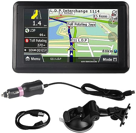 Navigatore GPS Touchscreen Navigazione GPS Prompt Vocale Automatico DDR256M 8G MP3 FM Mappa Europa 508 di Navigazione Doppio per Auto Camion RV, DEMERASU3H72K8QYD