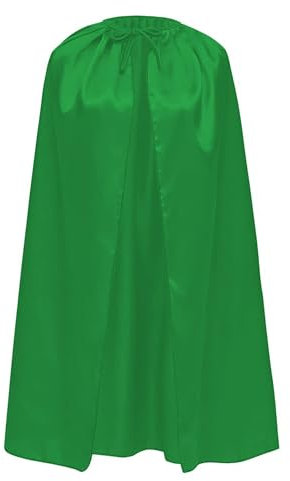 Cape noire réversible rouge, vert, violet, bleu pour costume de vampire homme, sorcière femme, Halloween, 140 cm
