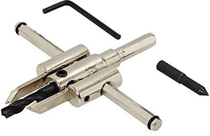 Kreisschneider für Holz und Gipskarton - 30 bis 120 mm Lochsäge für saubere und präzise Schnitte