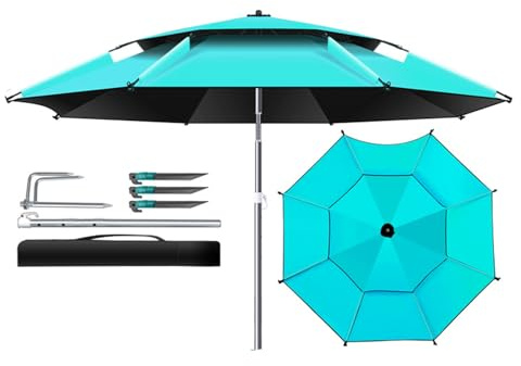 Special Sun Umbrella For Fishing, Sun Umbrella For Courtyard Stall, Stainless Steel Umbrella Pole, With Ground Plug (Small : 2.0m)