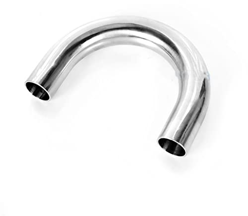 RTECVBNY Winkelverbinder, 1 Stück 180-Grad-Edelstahl 304 U-Bogen-Rohrschweißbogen, for wunderschön gestaltete Winkelrohrverschraubung 12,7 mm bis 51 mm/51 mm
