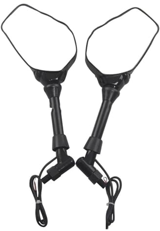 Motorradroller Spiegel 8mm 10mm Motorrad Skelett Schädel Hand Klaue Rückspiegel Mit Bernsteinfarbenen Blinkern Motorradspiegel