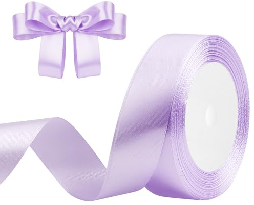 Geschenkband Felider 25mm x 23m Satinband Felider Schleifenband Geschenkband Satinbänder für Geschenkverpackungen, Basteln, DIY, Nähen, Brautparty-Dekoration, Christbaumschmuck