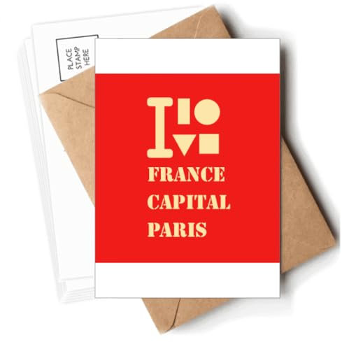 Postkarten Frankreich Hauptstadt Paris Art Deco Mode Postkarten Umschläge Blanko Notizkarten Versand