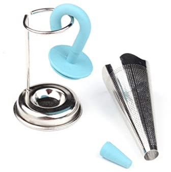 Alipis Stainless Steel Tea Strainer Bowl Fine Mesh Umbrella Tea Infuser Reusable Leaf Filter for Making