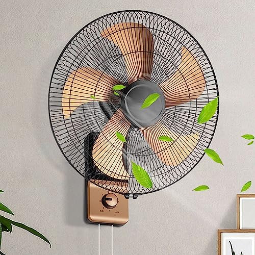 SFNIOKFG Ventilateur de Refroidissement à Circulation d'air - Ventilateur Mural 16/20, oscillant à 120°, 3 Vitesses de Ventilateur, Vent Fort, Ultra Silencieux, pour Bureau, Maison, indus