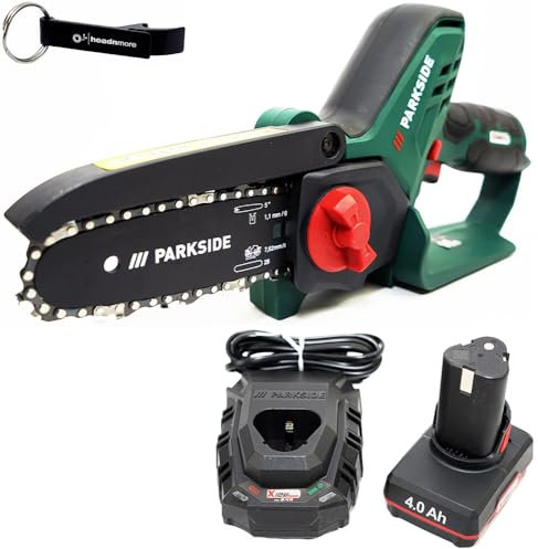 HEADNMORE® Bundle – Parkside® - Troncarami a batteria 12 V PGHSA 12 + portachiavi HEADNMORE® (batteria 1 x 4 Ah batteria)