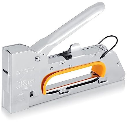 Elektrotacker, Tacker 3 In 1 Heavy Duty Tacker Mit Hefter Entferner Und Nägel Manuelle Tacker for Polster Fixieren Möbel dropshi für Holz, Folie, Stoff, Möbel(Duty Staple Gun)