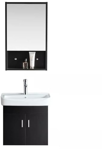 SZKTHD Meuble-lavabo Mural avec Miroir Et Vasque en Céramique Meuble sous-Vasque Compact pour Petites Salles De Bain(40x30x48cm)