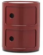 Kartell Componibili, Mobile Contenitore 2 Elementi, Bordeaux