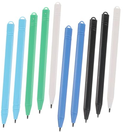 CLISPEED Penna Stilo per Tavoletta Grafica e Touchscreen 10 Pezzi, Penna per Pittura su Lcd Impugnatura Ergonomica, senza Batteria, Resistente per Uso Frequente, per Disegno e Annotazioni