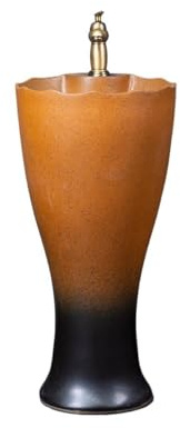 Lavabo Lavabo d'extérieur sur pied en céramique avec robinet et égouttoir Facile à installer