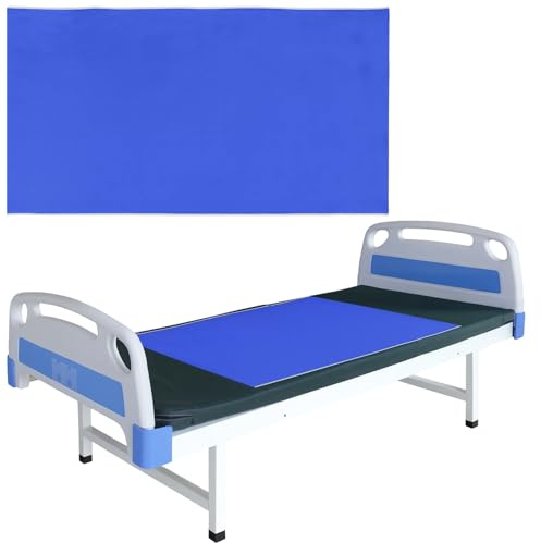 1 Slide Sheets for Moving Patients on Bed, Slide Sheet for Moving Patients on Bed, Sliding Sheets for Bed Mobility, Professional Caregiver Transfer Tool for Hospital and Home Use, Blue 75 x 135 cm