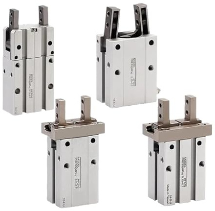 CAAUYXZW 1 styck HFY/HFR/HFZ/HFK-6/10/16/20 25 mm 180 grader öppning och stängning luft klo parallell pneumatiska fingercylinder (HFKL cylinder, Bore 16 mm)