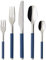 Villeroy & Boch S+ Blueberry Couverts de Table pour 6 Personnes, 30 pièces, Acier Inoxydable, Manche recouvert de Silicone Bleu