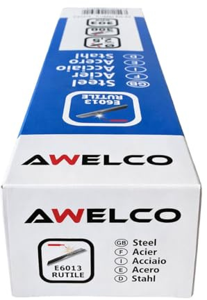AWELCO - Électrodes Rutile 2 mm E6013 - Baguette Soudure enrobées Acier Faible Projection (x400) - Amorçage 40V DC, Postes Inverter, Ferronnerie & Métallerie Pro.