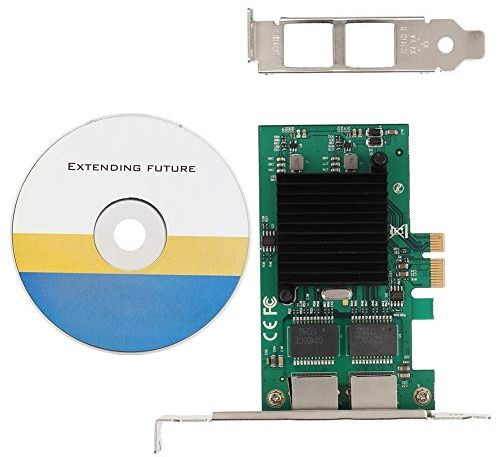 Mini Carte réseau sans Fil 10/100 / 1 000 Mbits/s, Carte réseau Gigabit Ethernet à Double Port, Carte Adaptateur réseau 2.1 PCI-E x1 pour Freebsd/Linux/VMWare ESXi 7