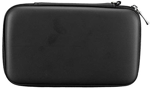 subtel Schutzhülle für Spielkonsole kompatibel mit Nintendo 3DS XL, DSi XL, New 2DS XL, Retroid Pocket 2 Plus, Analogue Pocket – Robuste Tragetasche, stoßfest, mit 8 Spielkartenfächern – Schwarz