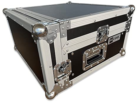 Winkelrack 2HE+8HE oben 19 Rack Mixercase CD Player DJ L-Rack 19 Flightcase